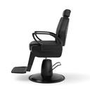 Behmont - IMP - Peluqueria - Sillon barbero hidraulico reclinable Core - C/apoyacabeza y reposapies - Negro (3)