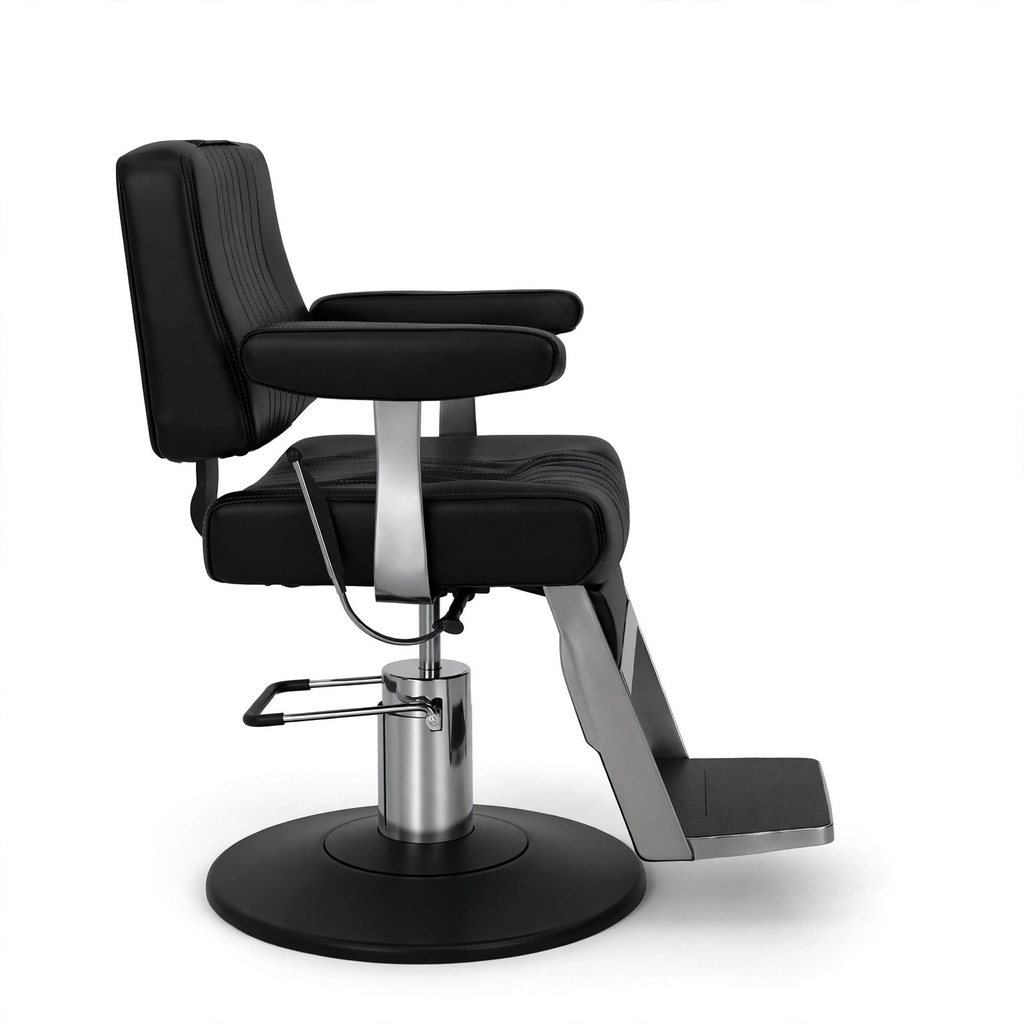 Behmont - IMP - Peluqueria - Sillon barbero hidraulico Apex - C/reposapies - Negro (3)