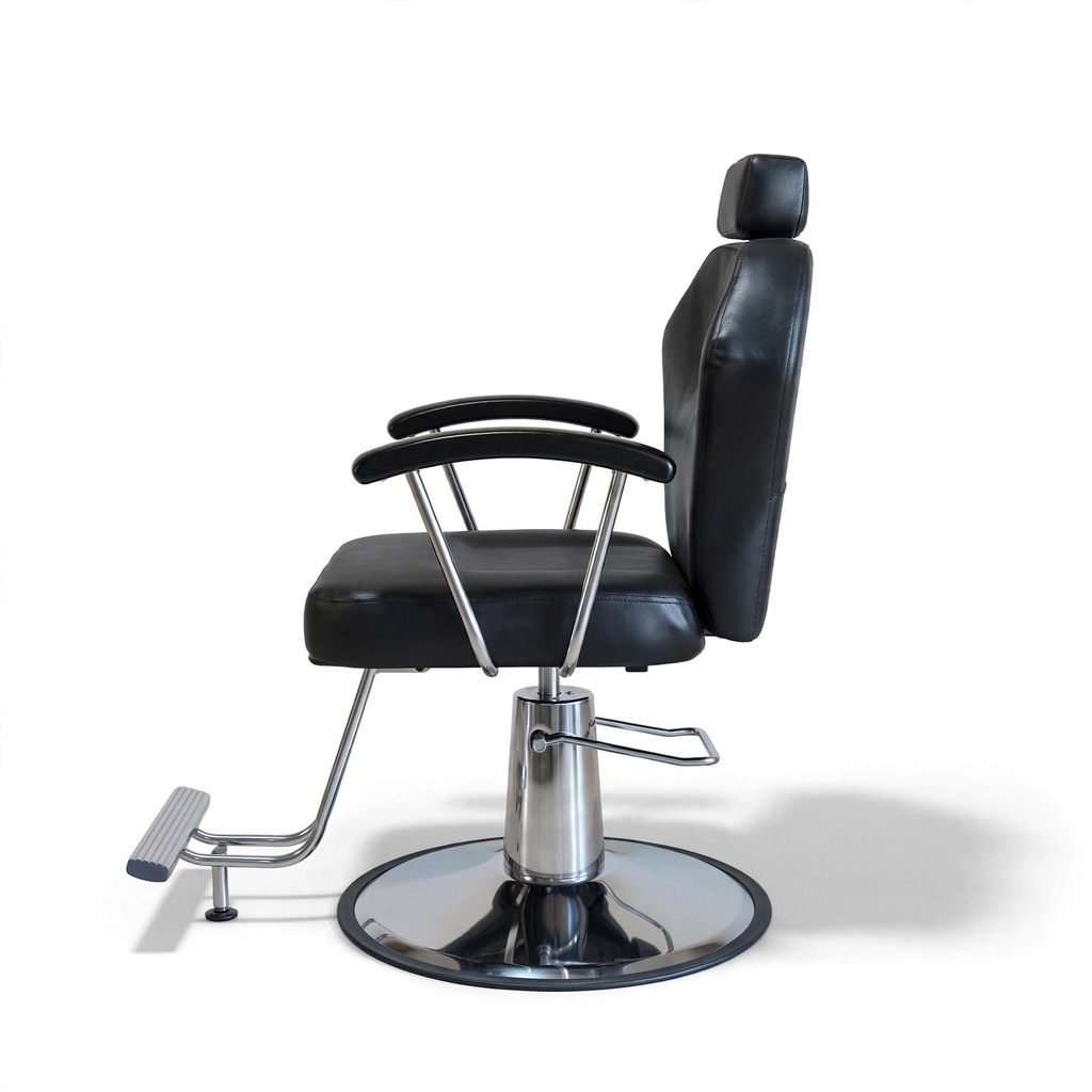 Behmont - IMP - Peluqueria - Sillon barbero hidraulico Summit - C/reposapies - Negro (3)