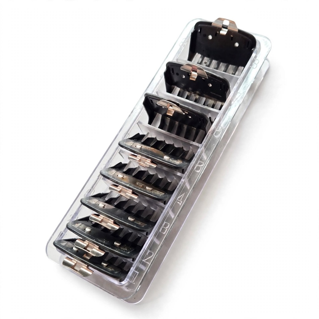 Behmont - IMP - Accesorios - Peines guia para maquina de corte - Magneticos - 1.5, 3, 4.5, 6, 10, 13, 19 y 25 mm - Negro (3)