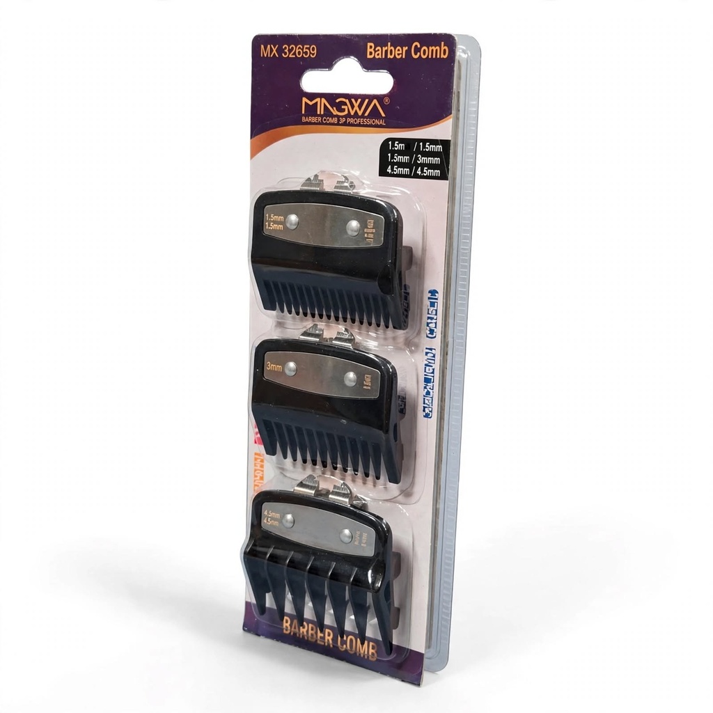 Behmont - IMP - Accesorios - Peines guia para maquina de corte - Magneticos - 1.5, 3 y 4.5 mm (3)