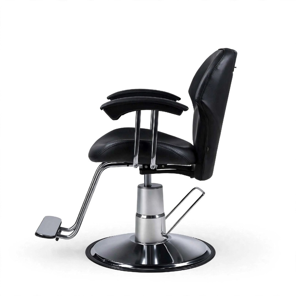 Behmont - IMP - Peluqueria - Sillon peluquero hidraulico Exclusive - C/reposapies - Negro (3)