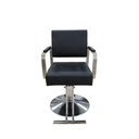 Behmont - IMP - Peluqueria - Sillon peluquero hidraulico Nexus - C/reposapies - Cromado - Negro (2)