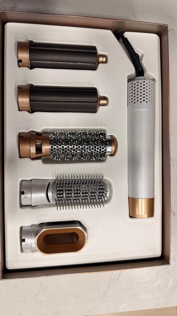 Behmont - IMP - Kemei - Secador de pelo 900 W - 5 en 1 cabezas intercambiables (2)