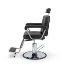 Behmont - IMP - Peluqueria - Sillon barbero hidraulico reclinable Omega - C/apoyacabeza y reposapies - Negro (2)