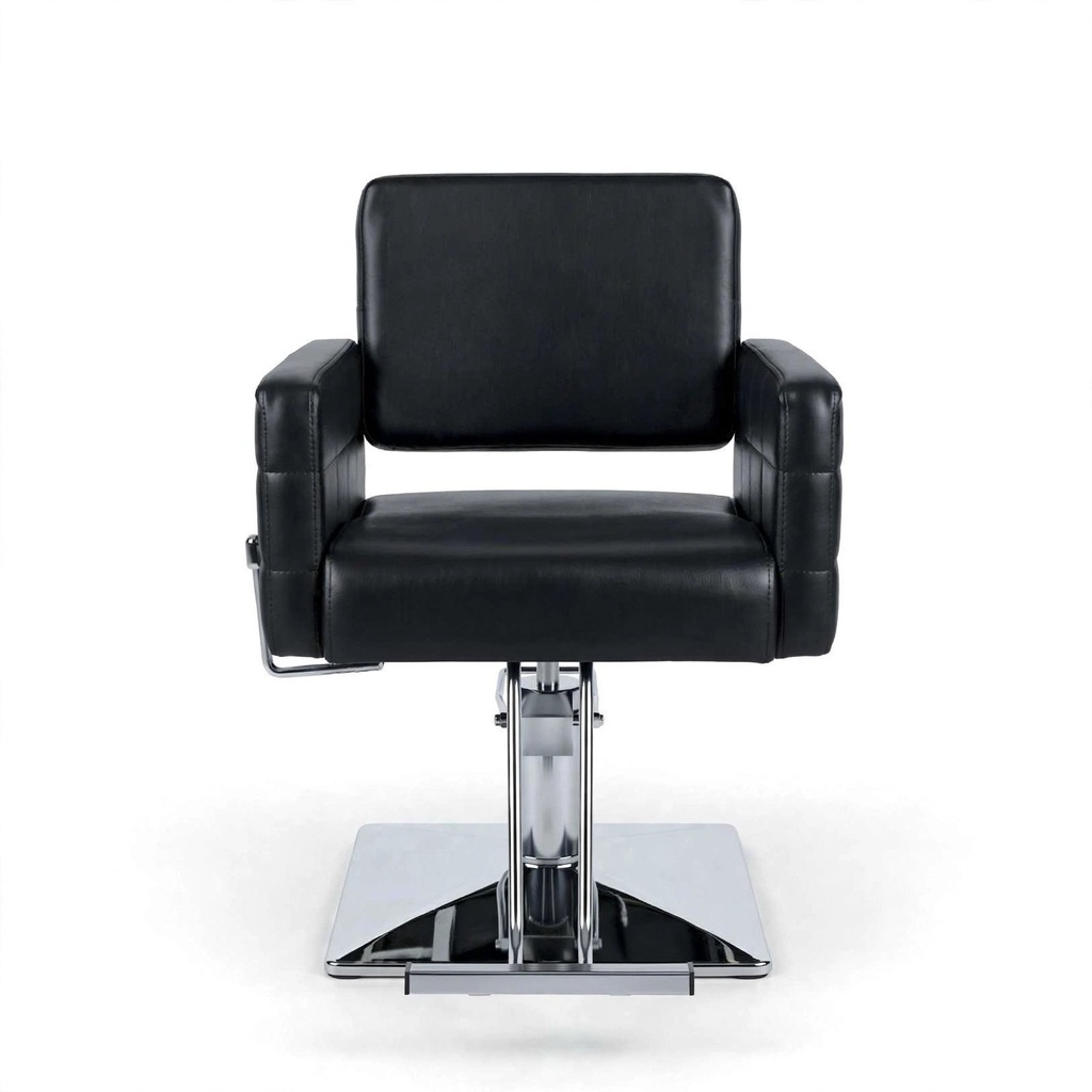 Behmont - IMP - Peluqueria - Sillon peluquero hidraulico Orbit - C/reposapies - Base cuadrada - Negro (3)