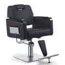 Behmont - IMP - Peluqueria - Sillon peluquero hidraulico reclinable Axis - C/apoyacabeza y reposapies - Base cuadrada - Negro (2)