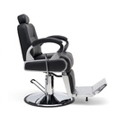 Behmont - IMP - Peluqueria - Sillon barbero hidraulico Vertex - C/apoyacabeza y reposapies - Negro (3)