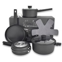 Brinox - Bateria de Cocina 7 Piezas Negro (3)
