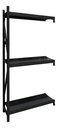 Behmont - IMP - Almacenamiento - Rack 200 x 120 x 40 continuo - 5 estantes - 100 kg por estante - Negro