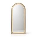 Behmont - IMP - Decoracion - Espejo con iluminacion LED forma arco medio punto - Con marco dorado - 170 x 70