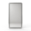 Behmont - IMP - Decoracion - Espejo con iluminacion LED rectangular - Con marco plata- 170 x 70