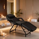 Behmont - IMP - Estetica - Camilla articulada 180 x 60 x 60 - Soporta 150 kg - Negro