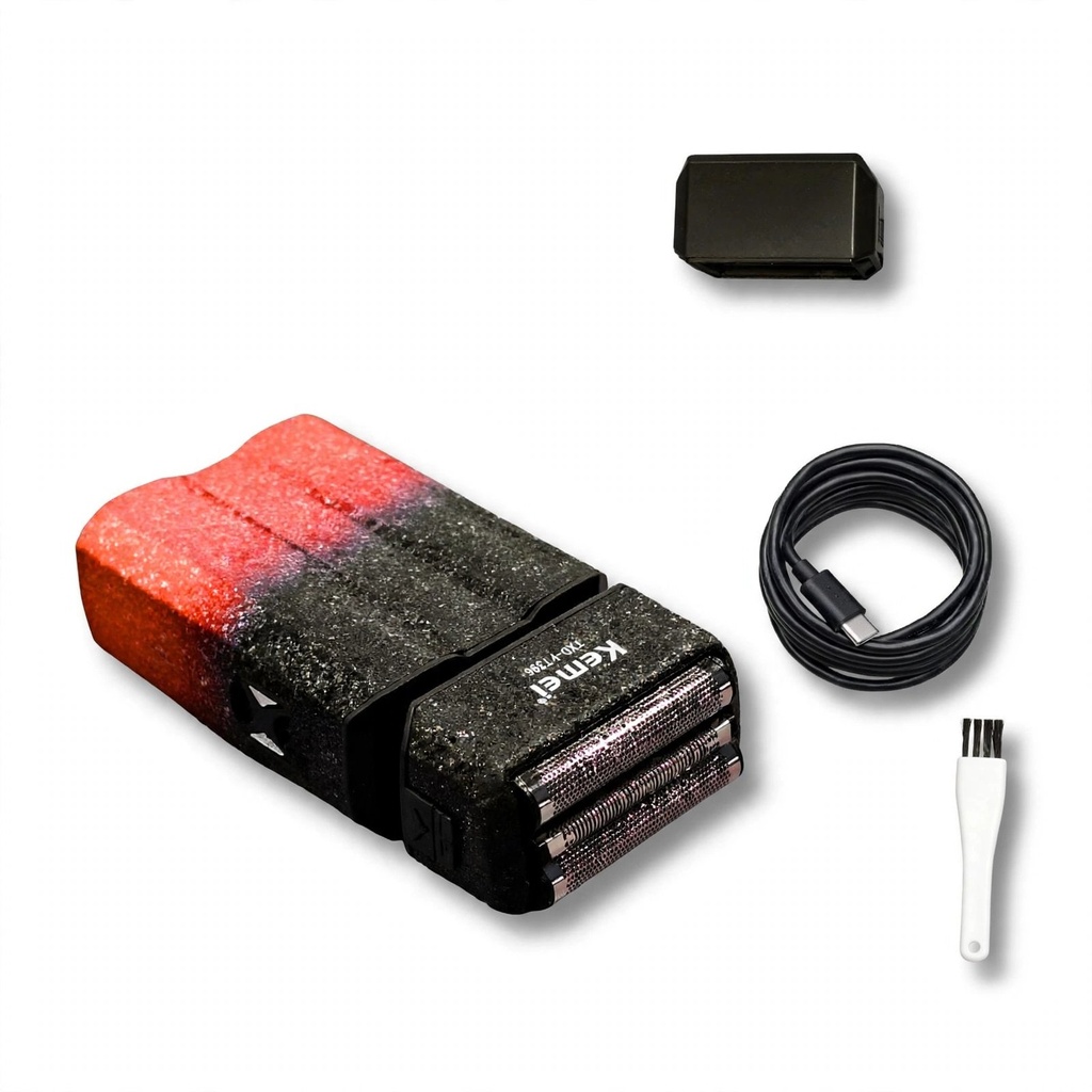 [TXD-KM-T396] Behmont - IMP - Kemei - Shaver inalambrico - Cepillo de limpieza