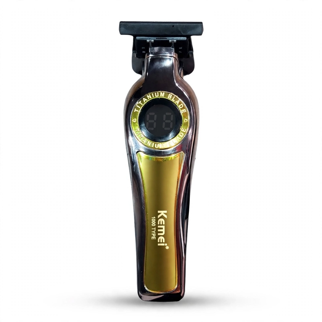[LFJ-KM-1784] Behmont - IMP - Kemei - Trimmer inalambrico - 3 posiciones - 1 a 3 mm - Lubricante, cepillo de limpieza