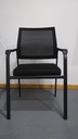 Behmont - IMP - Oficina - Silla fija apilable Narke - Tela mesh - Negro