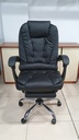 Behmont - IMP - Oficina - Sillon de oficina Mitte - Cuero - Altura regulable - Reclinable - C/apoya pies y masajeador - Negro