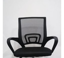 Behmont - IMP - Peluqueria - Silla de peluqueria fija Malmo - Tela mesh - Negro