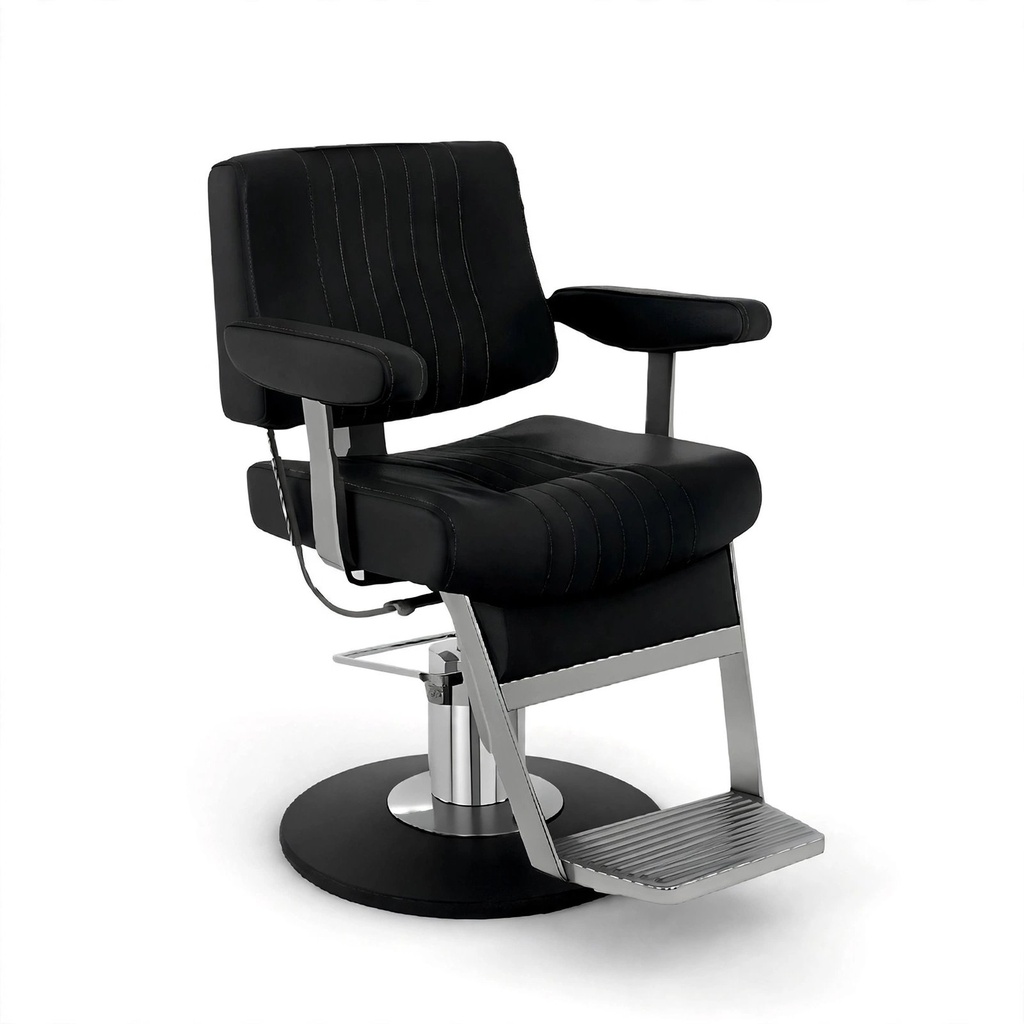 [BX-3099B-2] Behmont - IMP - Peluqueria - Sillon barbero hidraulico Apex - C/reposapies - Negro