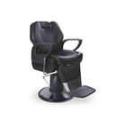Behmont - IMP - Peluqueria - Sillon barbero hidraulico reclinable Core - C/apoyacabeza y reposapies - Negro