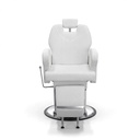 Behmont - IMP - Peluqueria - Sillon barbero hidraulico reclinable Helix - C/reposapies - Blanco