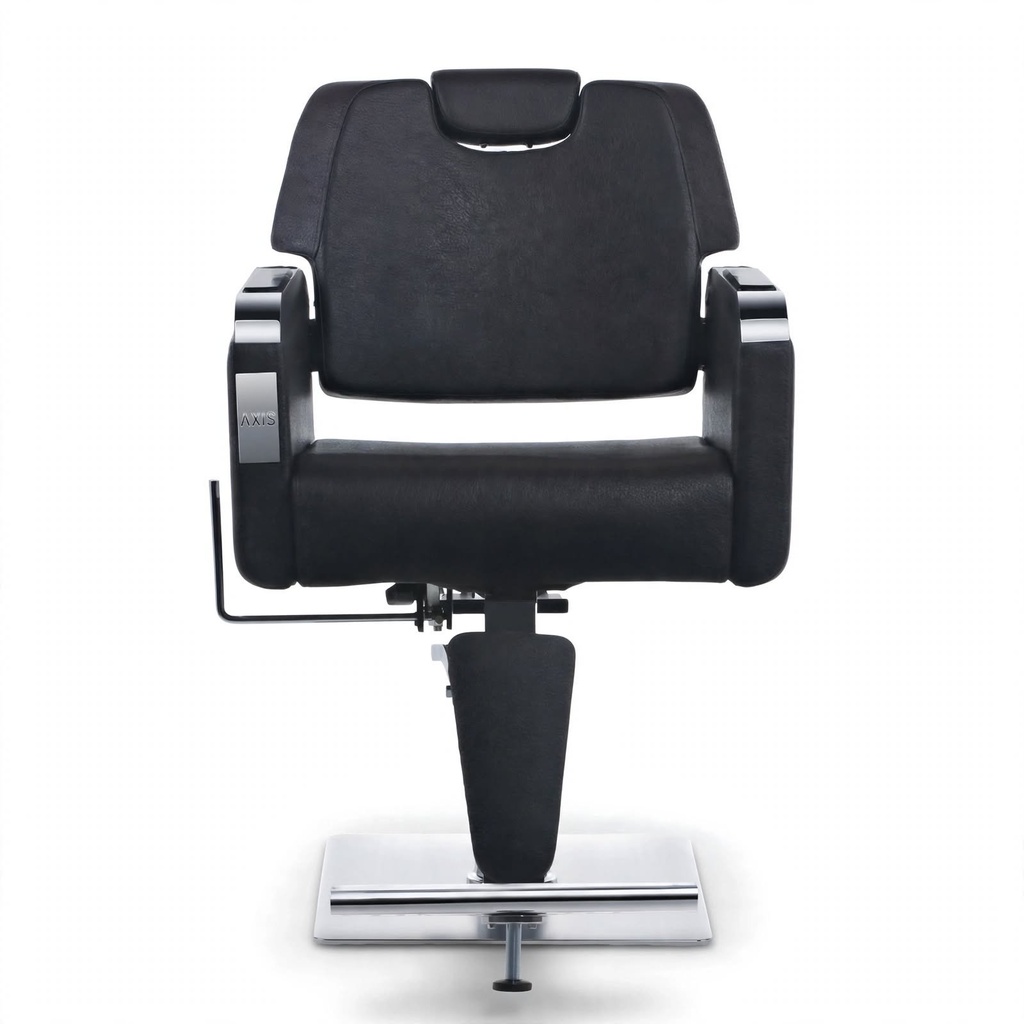 [BX-2055B] Behmont - IMP - Peluqueria - Sillon peluquero hidraulico reclinable Axis - C/apoyacabeza y reposapies - Base cuadrada - Negro