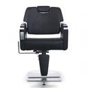 Behmont - IMP - Peluqueria - Sillon peluquero hidraulico reclinable Axis - C/apoyacabeza y reposapies - Base cuadrada - Negro