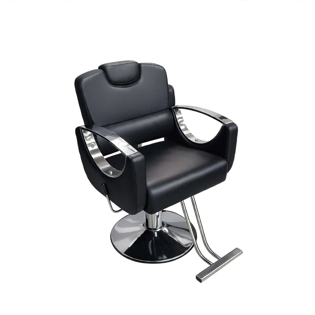 [JA25-179] Behmont - IMP - Peluqueria - Sillon peluquero hidraulico reclinable Pulse - C/reposapies - Negro