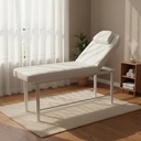 Behmotn - IMP - Estetica - Camilla fija 2 cuerpos 182 x 61 x 60 - Blanco