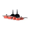 Brinox - Bateria de Cocina 7 Piezas Negro