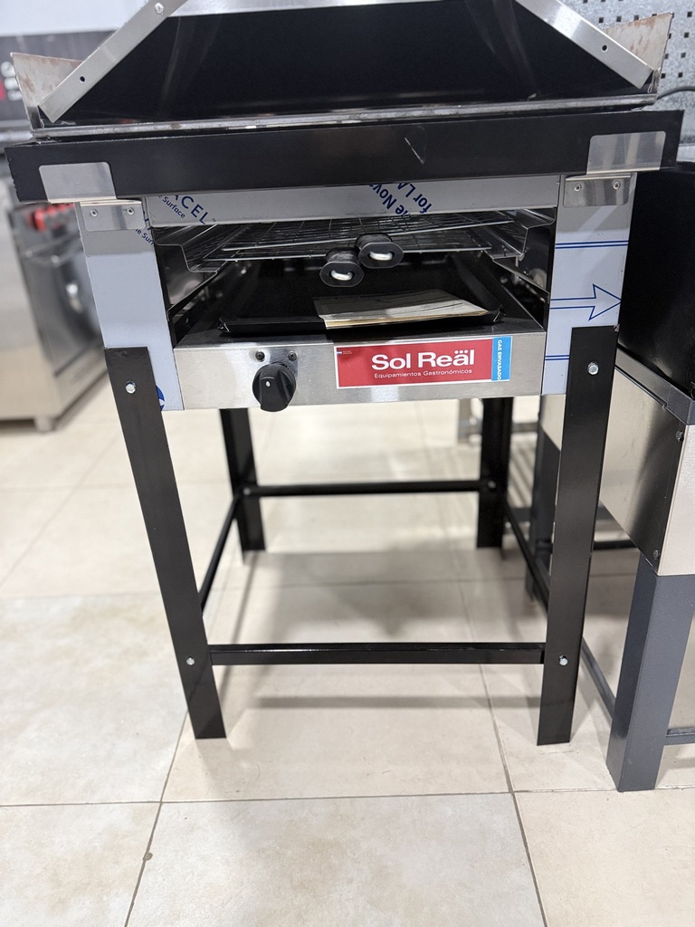 [053] Sol Real - Freidora de mesa 7 L - 4.800 kcal/h - 1 canasto - Acero inox. esmerilado - Tacho enlozado - GE
